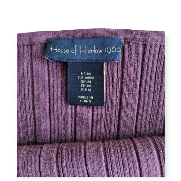 Brown Midi Ribbed Bodycon Dress by House of Harlow - Size M - Picture 5 of 10